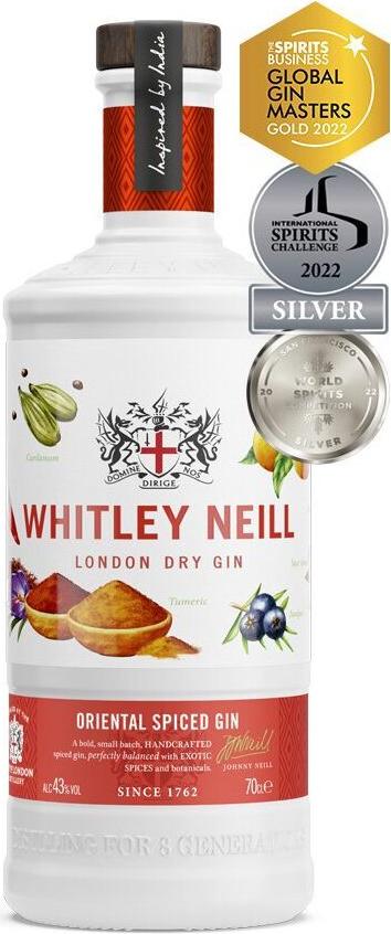 Whitley Neill London Dry ORIENTAL SPICED Gin 43% Vol. 0,7l