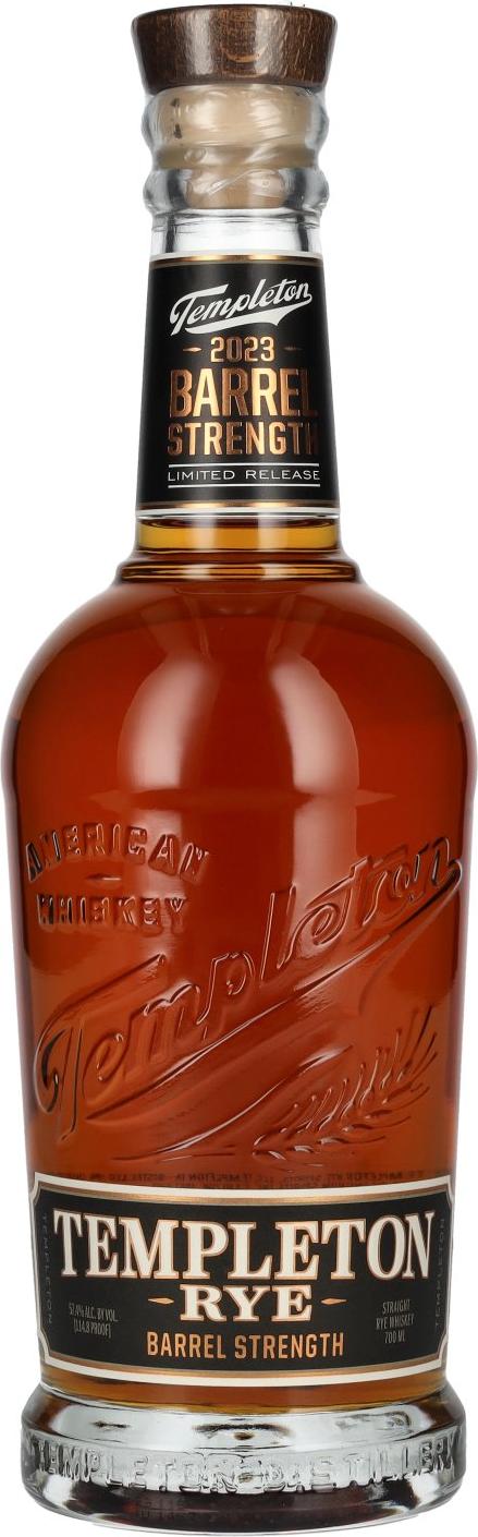 Templeton Rye Barrel Strength Straight Rye Whiskey 2023 57,4% Vol. 0,7l