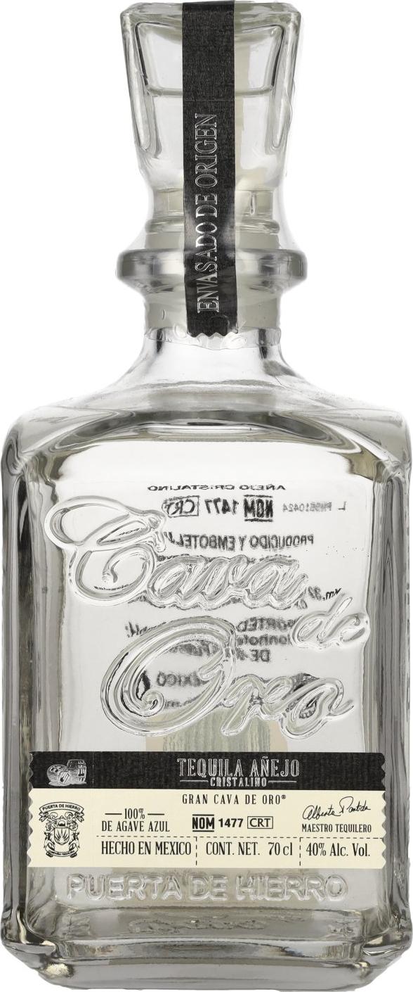 Gran Cava de Oro Tequila AÑEJO CRISTALINO 100% de Agave Azul 40% Vol. 0,7l