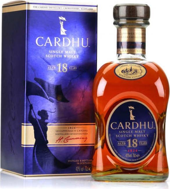 The Cardhu Cardhu 18 Years Old Single Malt Scotch Whisky 40% Vol. 0,7l in Giftbox