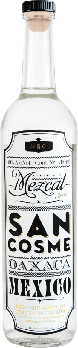 San Cosme Mezcal San Cosme Oaxaca Mexico Mezcal Blanco 100% Agave 40% Vol. 0,7l