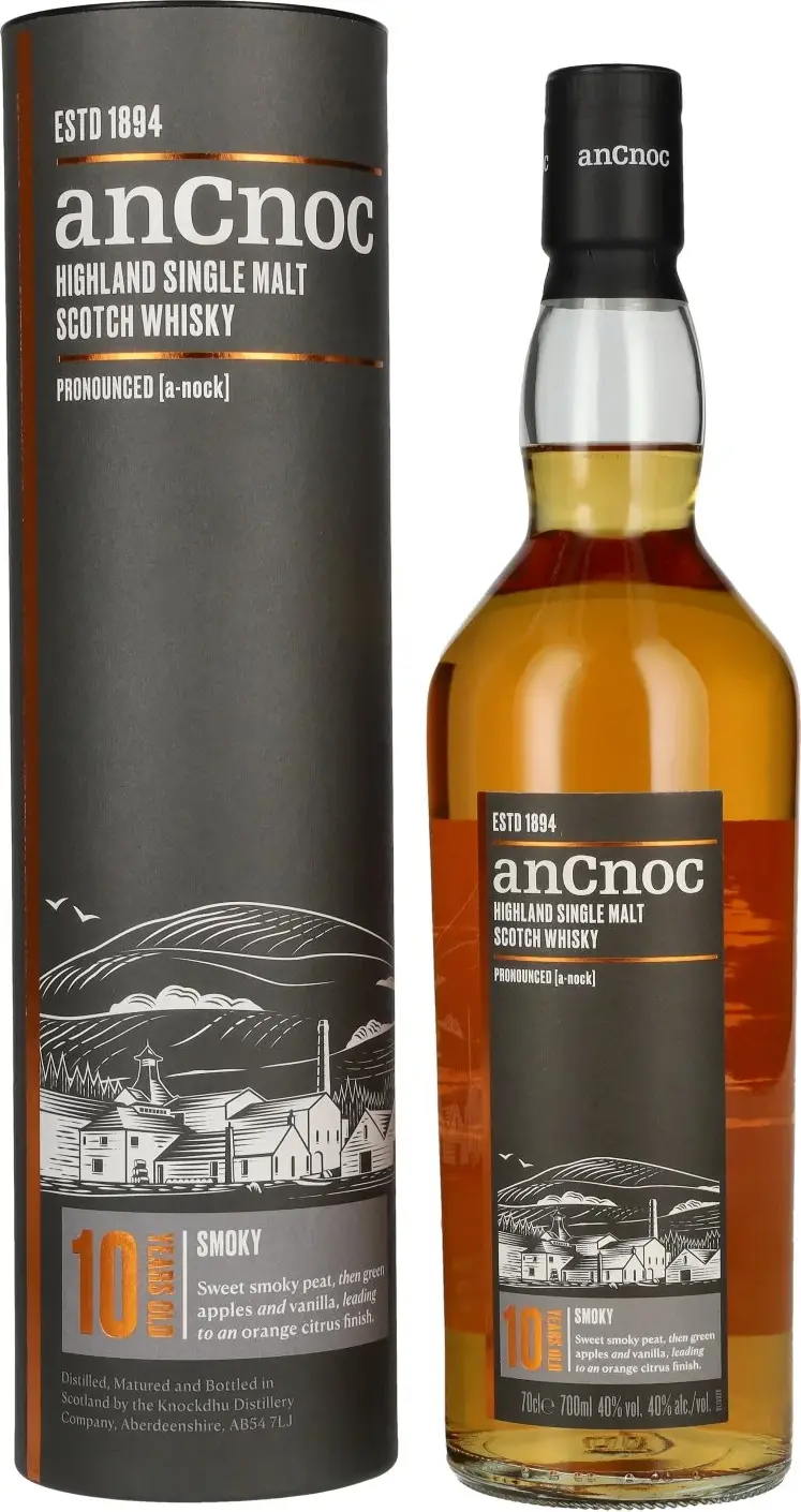 AnCnoc 10 Years Old Highland Single Malt 40% Vol. 0,7l in Giftbox
