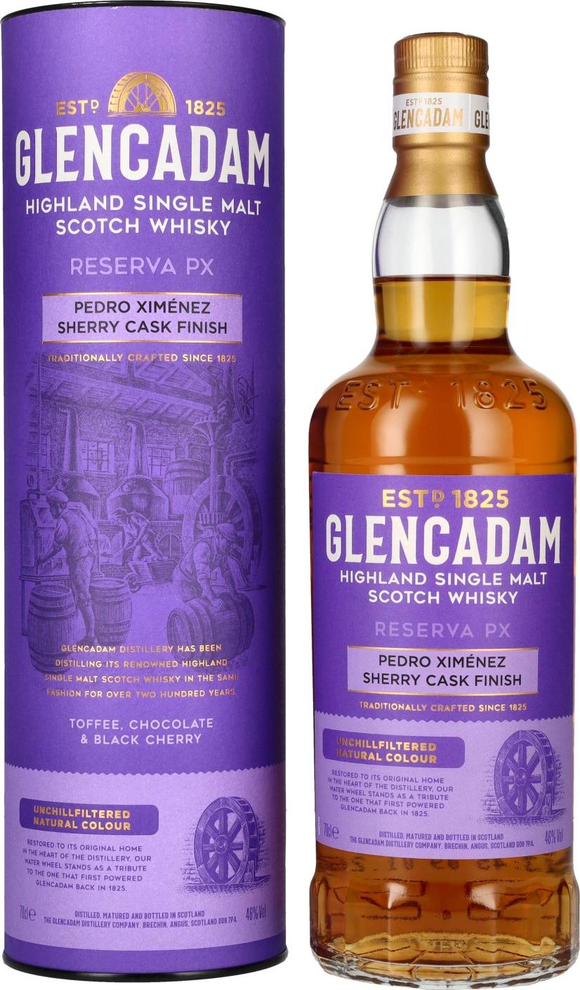 Glencadam RESERVA PEDRO XIMÈNEZ Sherry Cask Finish 46% Vol. 0,7l in Giftbox