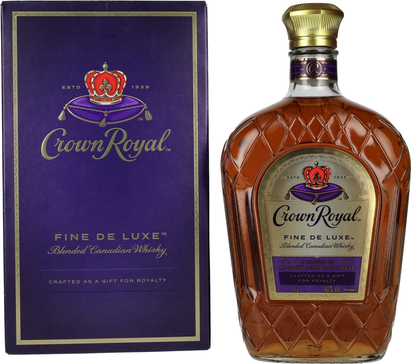 Crown Royal Fine De Luxe Blended Canadian Whisky 40% Vol. 1l in Giftbox