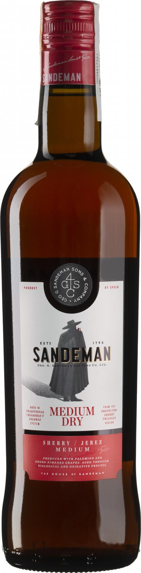 Sandeman MEDIUM DRY Sherry 15% Vol. 0,75l