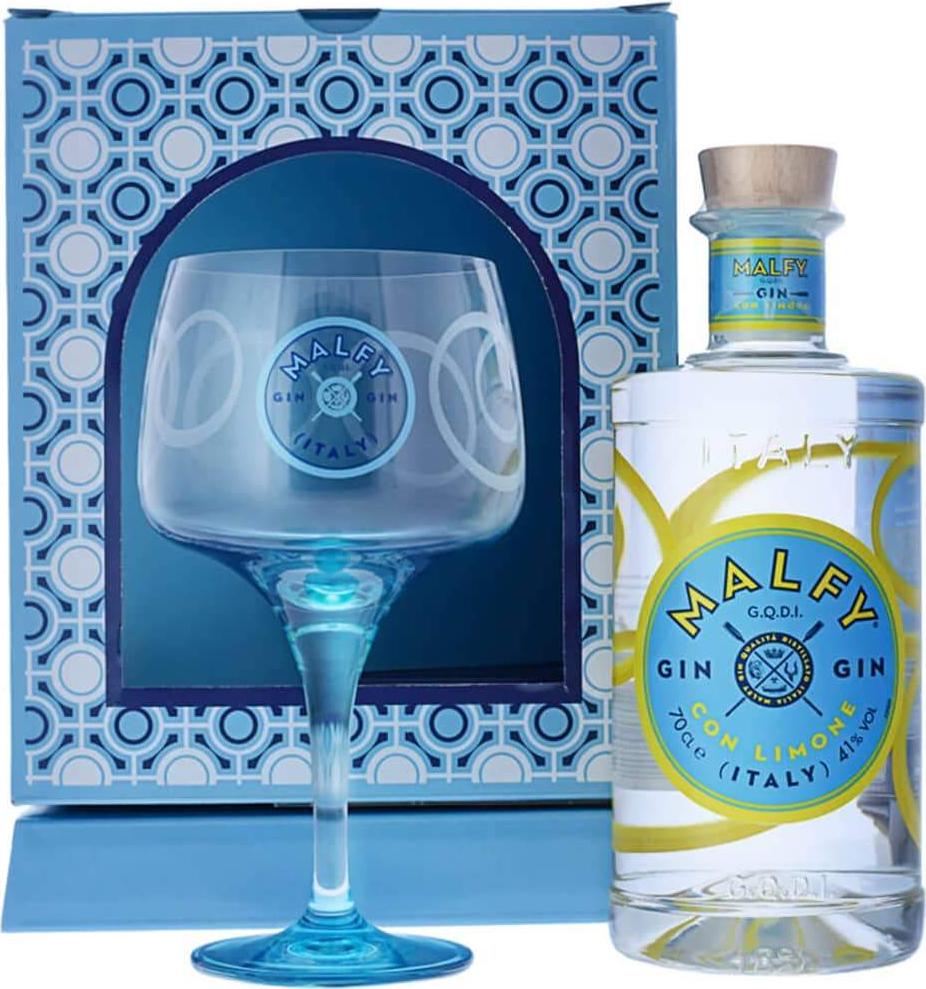 Malfy Gin CON LIMONE 41% Vol. 0,7l in Giftbox with glass