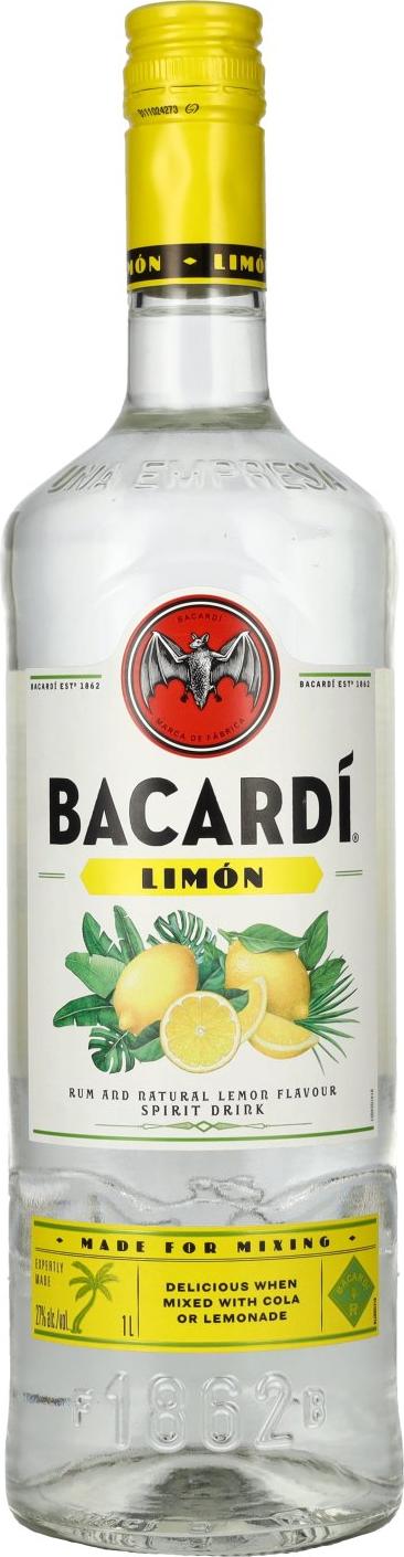 Bacardi LIMÓN Rum With Natural Flavors 27% Vol. 1l
