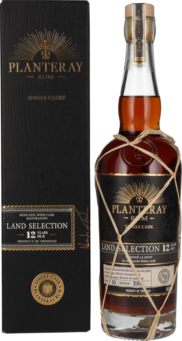 Plantation / Planteray LANDS SELECTION 12 Years Old Moscatel Cask Finish 46,6% Vol. 0,7l in Giftbox