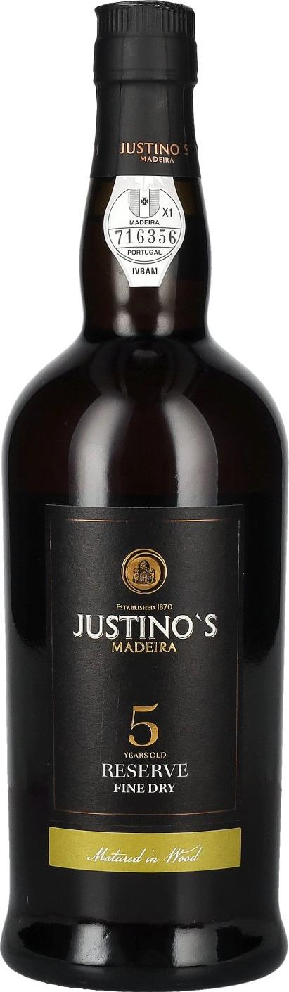 Justino's Madeira 5 Years Old RESERVE FINE DRY 19% Vol. 0,75l