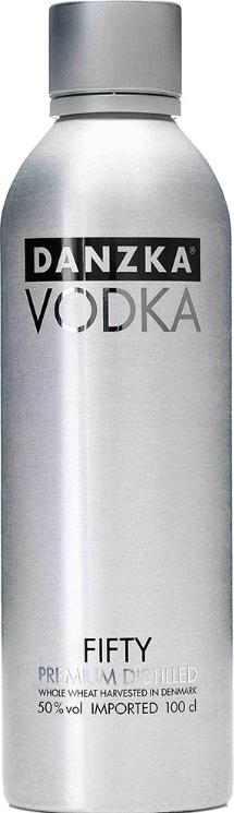 Danzka Vodka FIFTY Premium Distilled 50% Vol. 1l