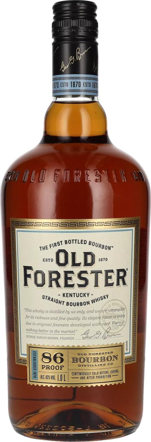 Old Forester Kentucky Straight Bourbon Whisky 43% Vol. 1l