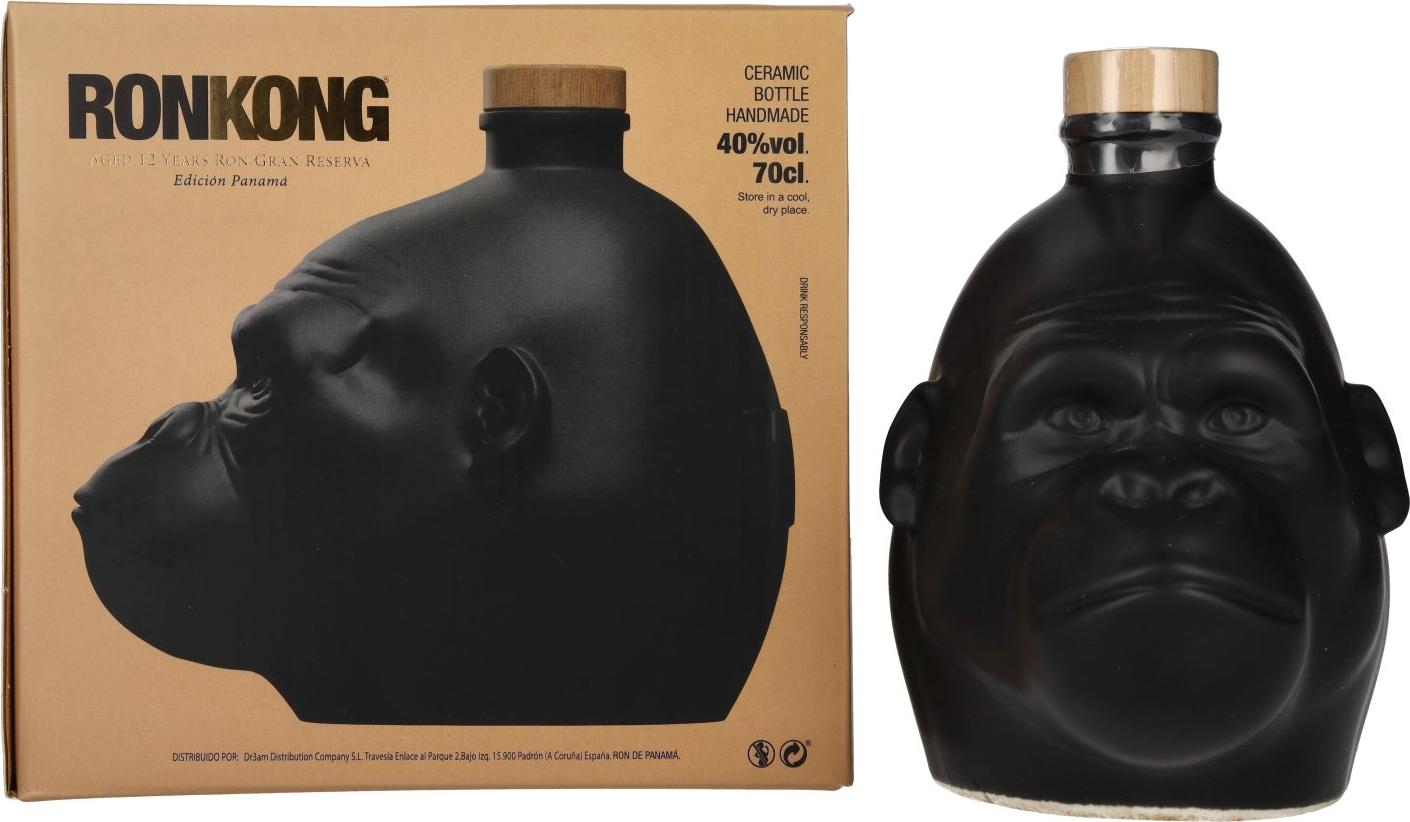 Ron Kong 12 Years Old Rainforest Spiced Rum 40% Vol. 0,7l in Giftbox