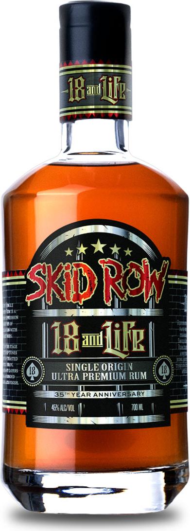 SKID ROW 18 and Life Ultra Premium Rum 45% Vol. 0,7l