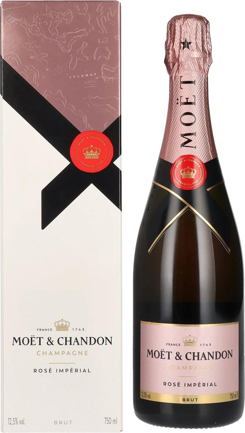 Moët & Chandon ROSÉ IMPÉRIAL Brut Champagne 12,5% Vol. 0,75l in Giftbox