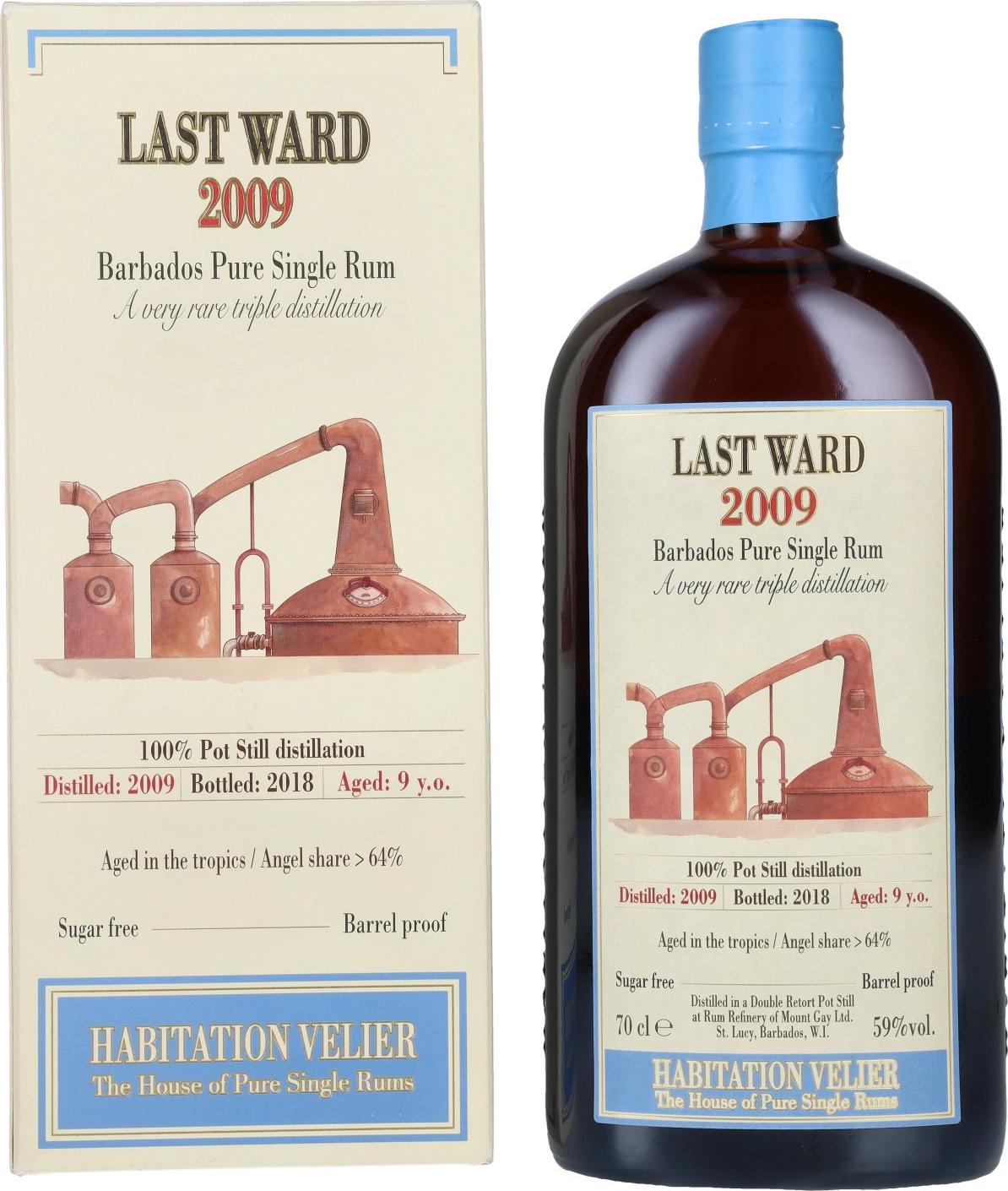 Habitation Velier LAST WARD Barbados Pure Single Rum 2009 59% Vol. 0,7l in Giftbox