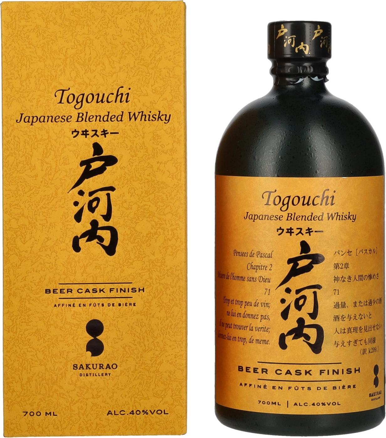 Togouchi Beer Cask Finish Japanese Blended Whisky 40% Vol. 0,7l