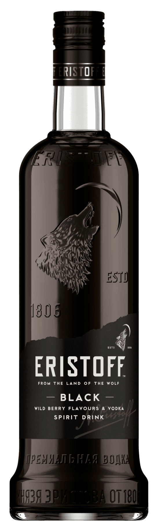 Eristoff Black Wild Berry Flavours & Vodka 18% Vol. 0,7l