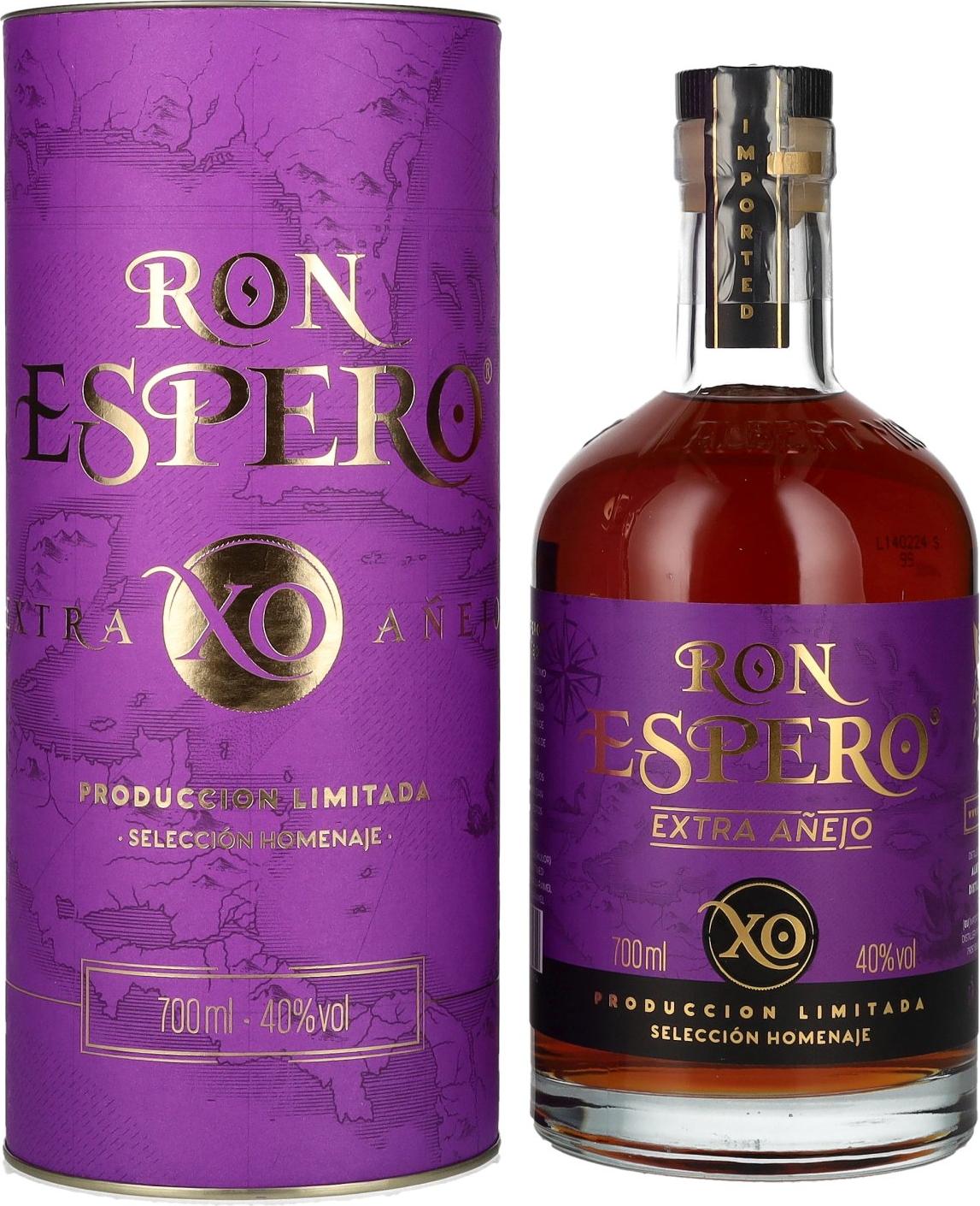 Ron Espero Extra Añejo XO 40% Vol. 0,7l