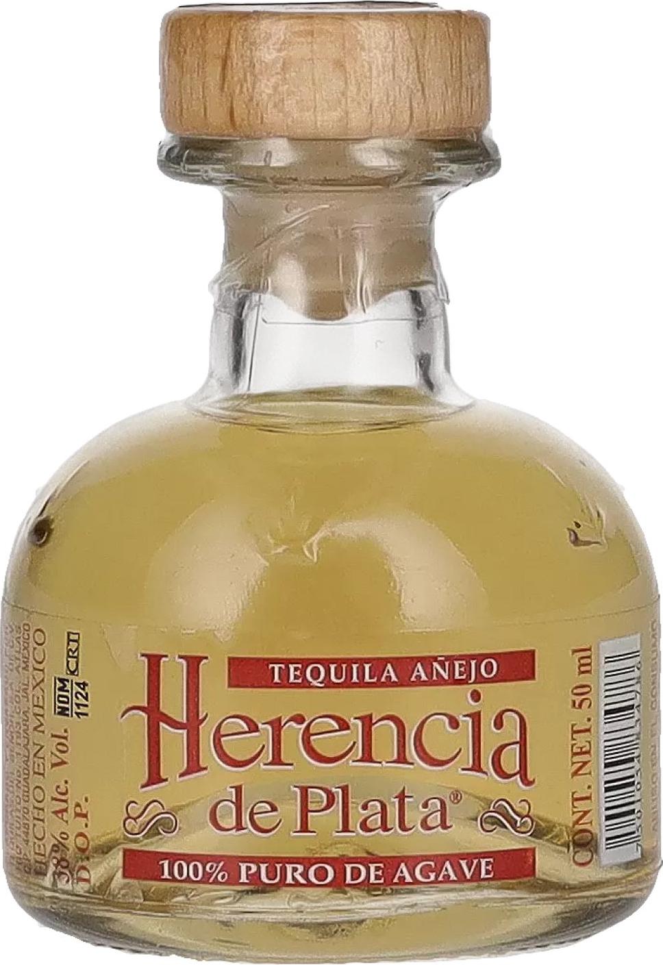 Herencia de Plata AÑEJO Tequila 38% Vol. 0,05l (Mini)