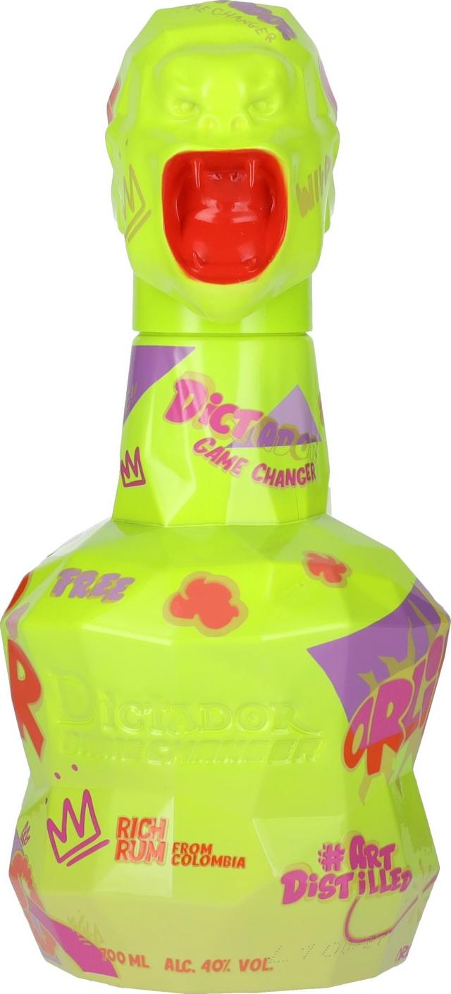 Dictador GAME CHANGER NEON & YELLOW Colombian Rum 40% Vol. 0,7l