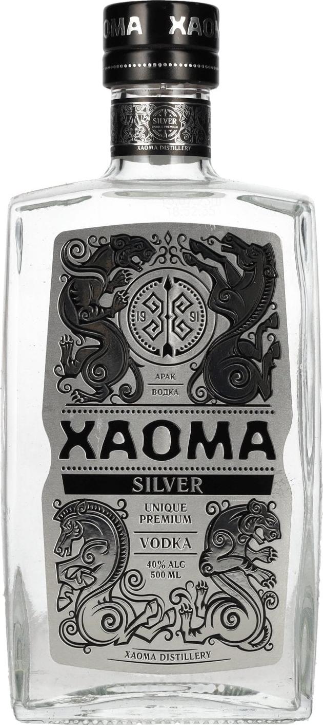 XAOMA Silver Premium Vodka 40% Vol. 0,5l