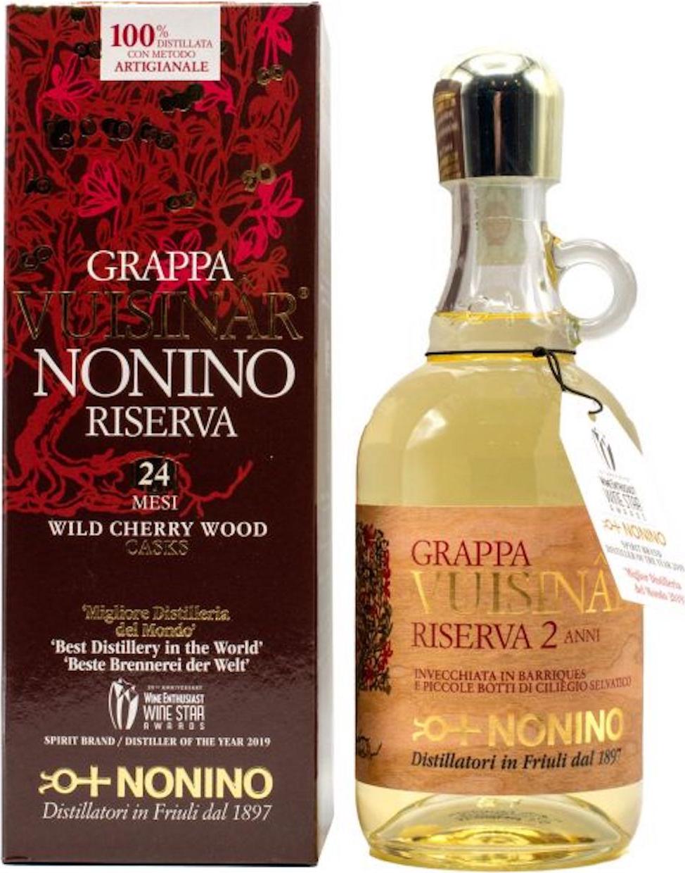 Nonino Vuisinâr® Riserva 24 months Grappa 41% Vol. 0,7l in Giftbox