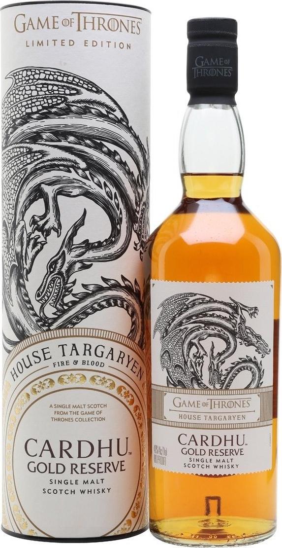 The Cardhu Cardhu Gold Reserve GAME OF THRONES House Targaryen Single Malt Collection 40% Vol. 0,7l in Giftbox