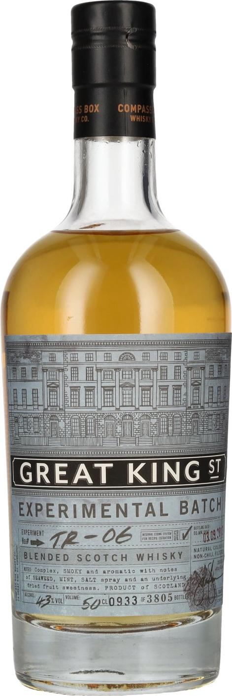 Compass Box GREAT KING Blended Scotch Whisky Experimental Batch TR-06 43% Vol. 0,5l