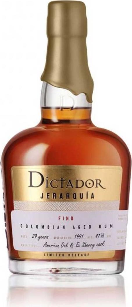 Dictador JERARQUIA FINO 29YO VINTAGE 1991 41%
