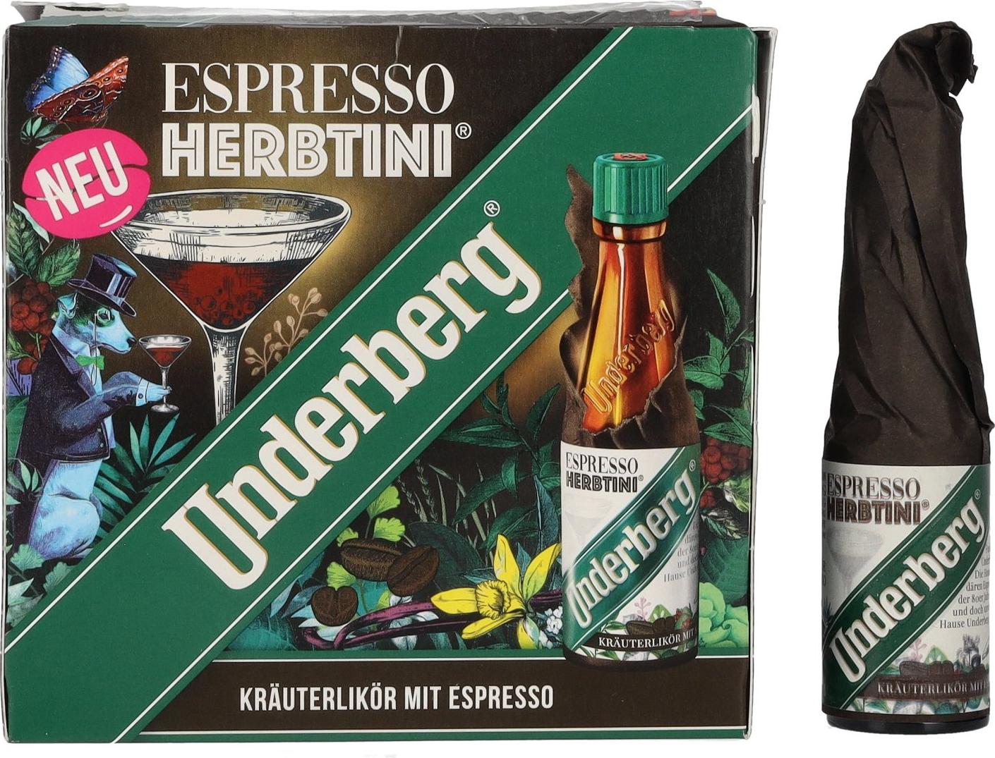 Underberg Espresso Herbtini 27% Vol. 12x0,02l