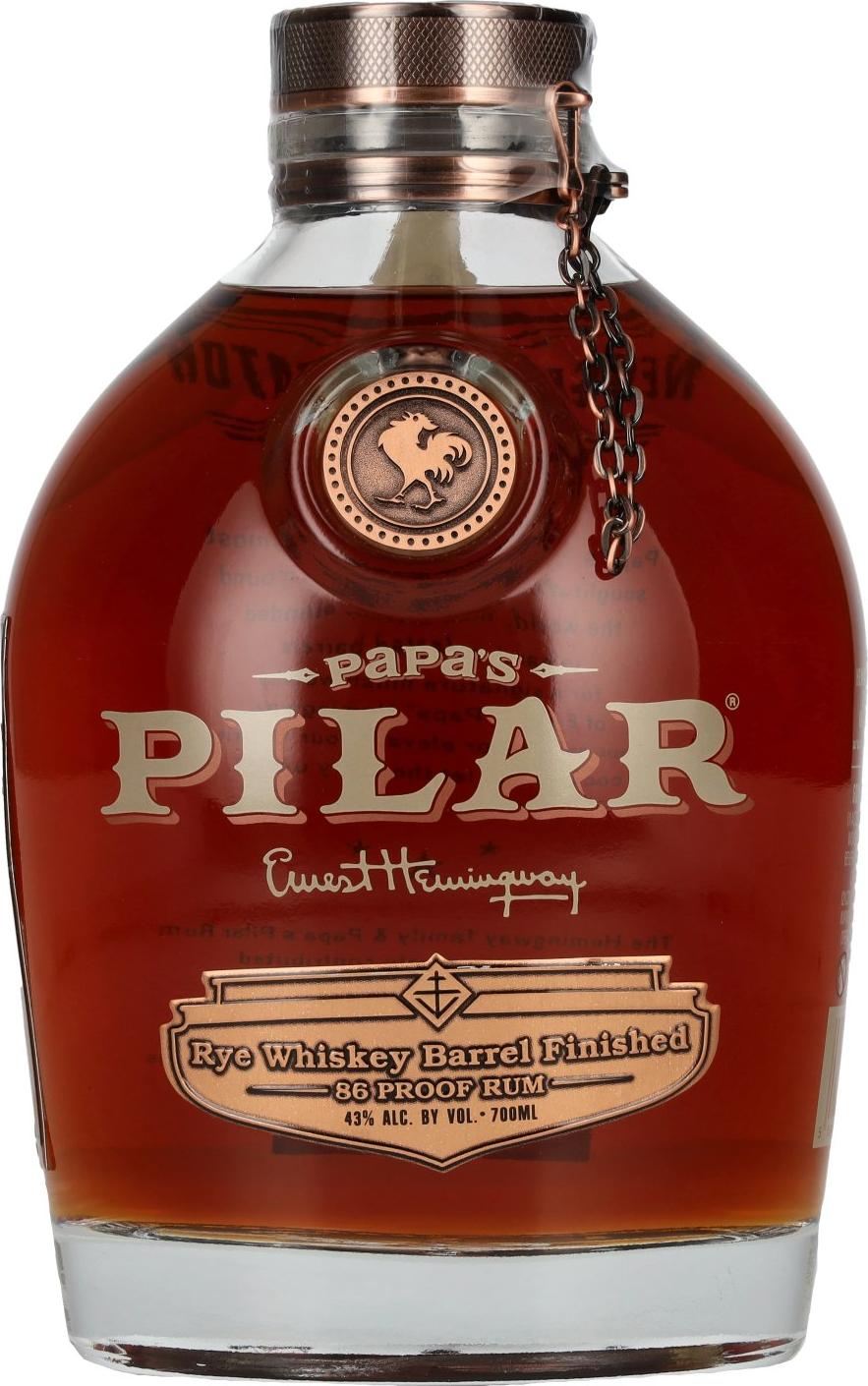 Papa’s Pilar RYE WHISKEY BARREL 86 Proof Rum 43% Vol. 0,7l