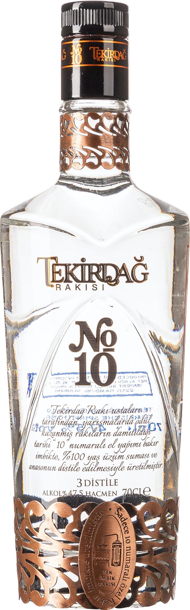 Tekirdag Rakisi No.10 47,5% Vol. 0,7l