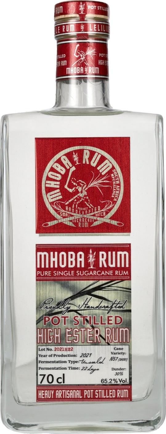 Mhoba Rum Pot Stilled HIGH ESTER Rum 65,2% Vol. 0,7l