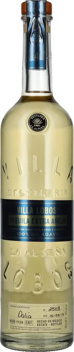 Villa Lobos Tequila Extra Añejo 100% de Agave 40% Vol. 0,7l