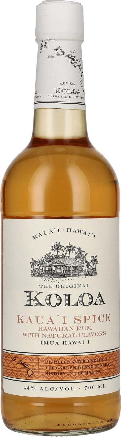 Kōloa Kaua'i SPICE Flavored Hawaiian Rum 44% Vol. 0,7l