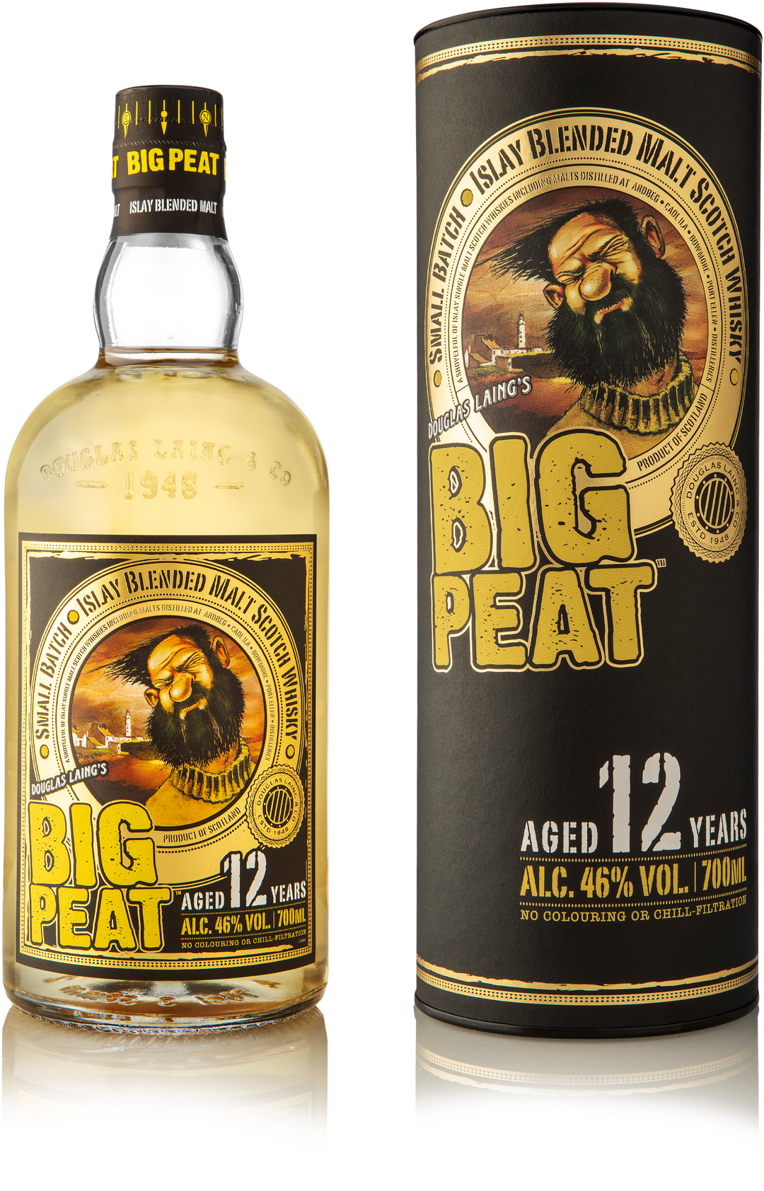 Douglas Laing BIG PEAT 12 Years Old Islay Blended Malt 46% Vol. 0,7l in Giftbox