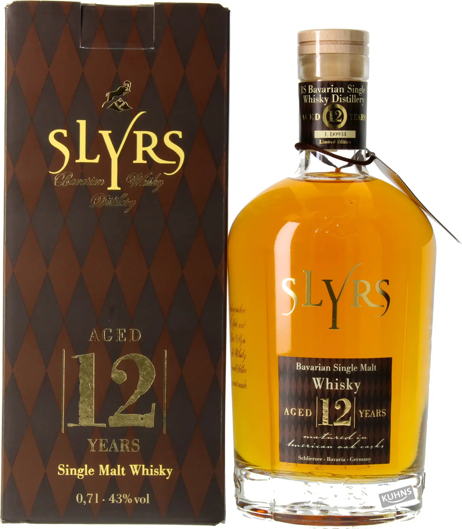 SLYRS Single Malt Whisky Aged 12 Years 43% Vol. 0,7l in Giftbox