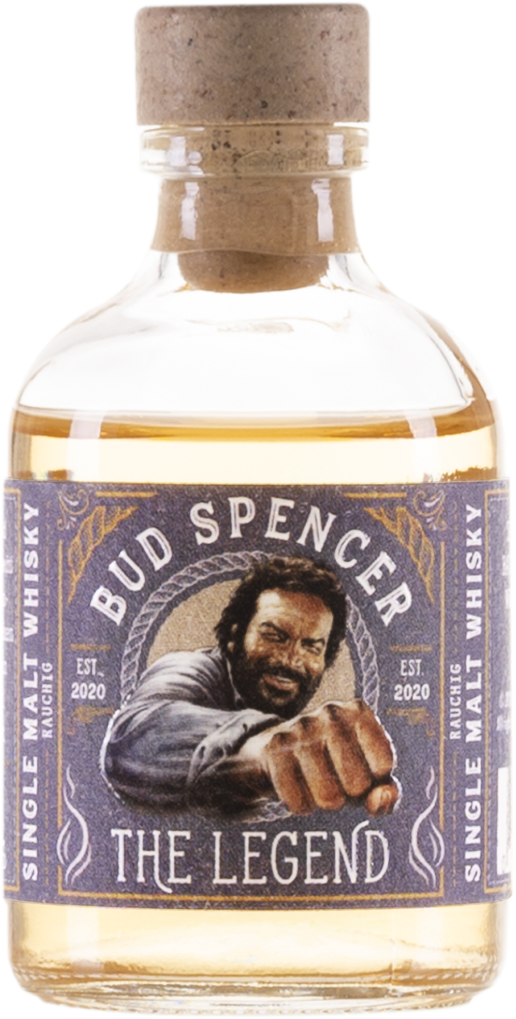 St. Kilian Bud Spencer THE LEGEND Single Malt RAUCHIG (Smoked) 49% Vol. 0,05l Mini
