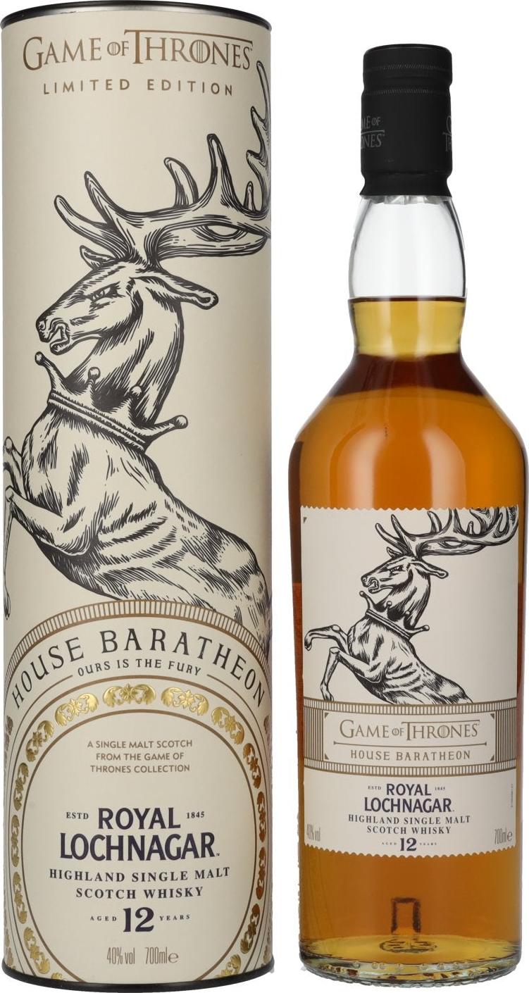 Royal Lochnagar 12 Years Old GAME OF THRONES House Baratheon 40% Vol. 0,7l in Giftbox