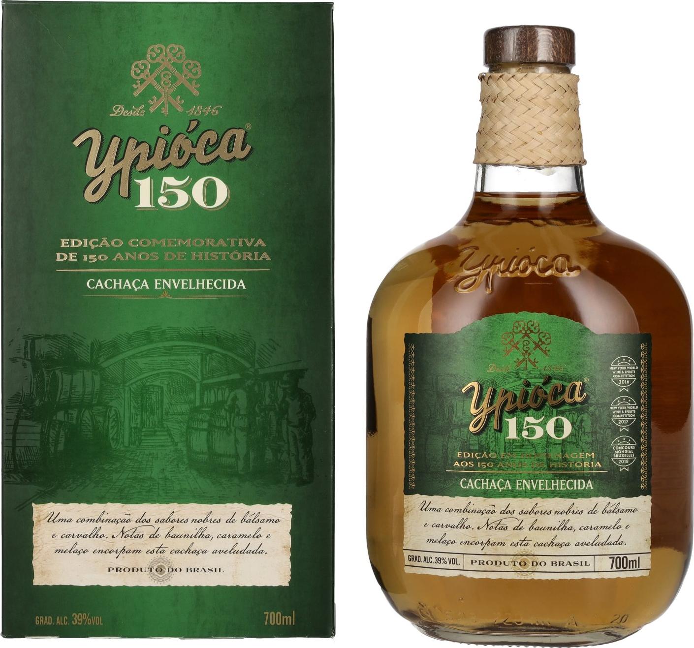 Ypióca 150 Cachaça Envelhecida Reserva Especial 39% Vol. 0,7l in Giftbox