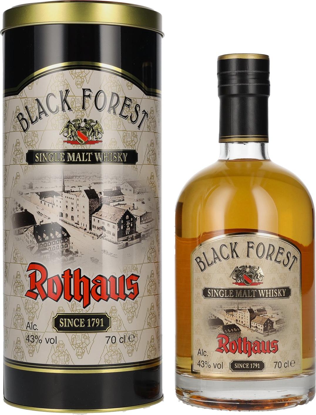 Black Forest Rothaus Single Malt Whisky 43% Vol. 0,7l in Giftbox