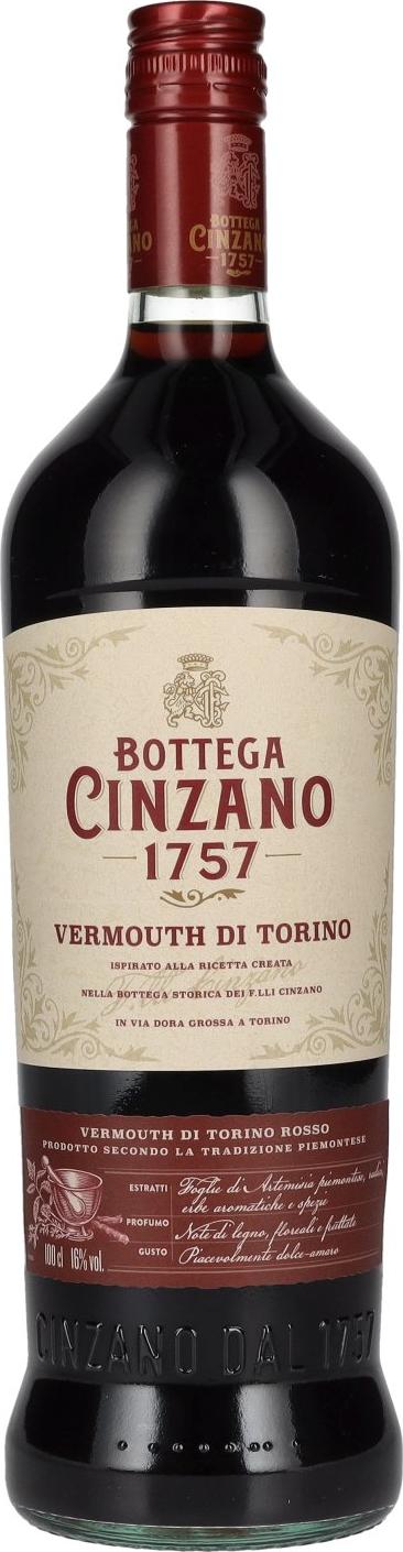 Bottega Cinzano 1757 Vermouth di Torino Rosso 16% Vol. 1l