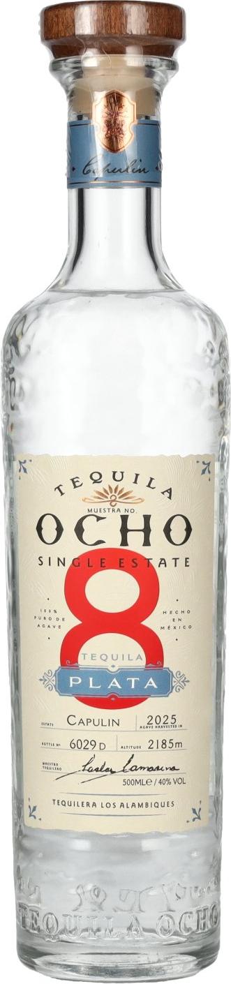 Tequila Ocho Plata CAPULIN Single Estate 40% Vol. 0,5l
