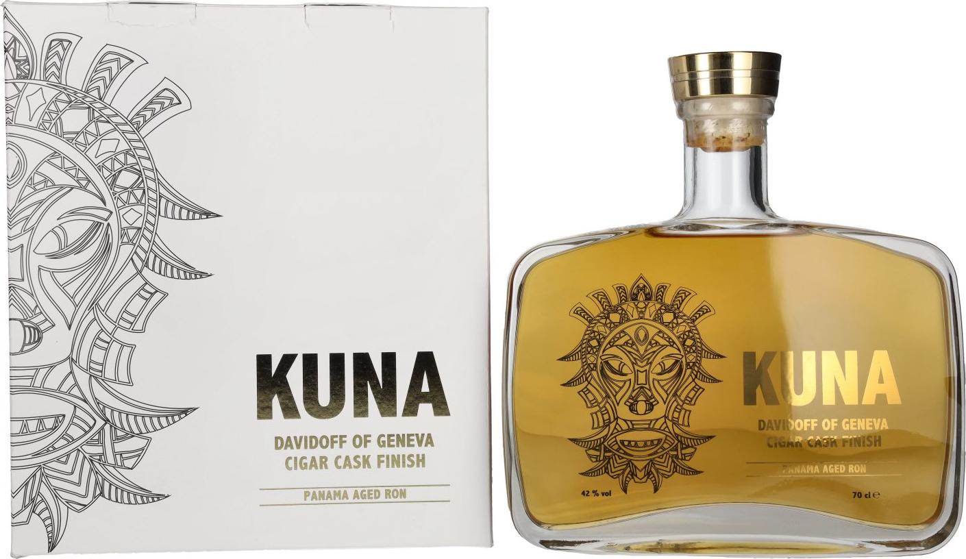Kuna Panama Aged Ron Davidoff of Geneva Cigar Cask Finish 42% Vol. 0,7l in Giftbox