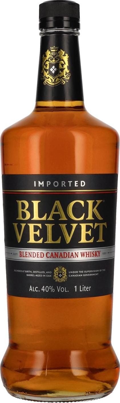 Black Velvet Blended Canadian Whisky 40% Vol. 1l