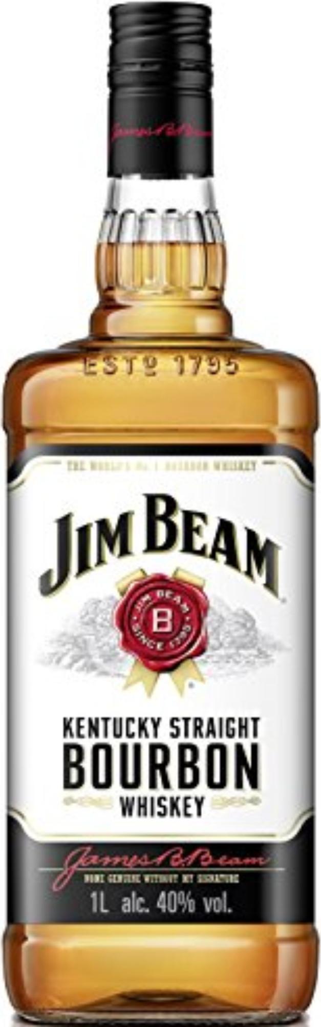 Jim Beam Kentucky Straight Bourbon Whiskey 40% Vol. 1l