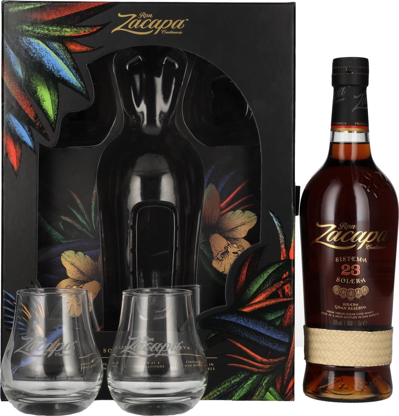 Zacapa 23 SISTEMA SOLERA Limited Edition 40% Vol. 0,7l in Giftbox with 2 glasses
