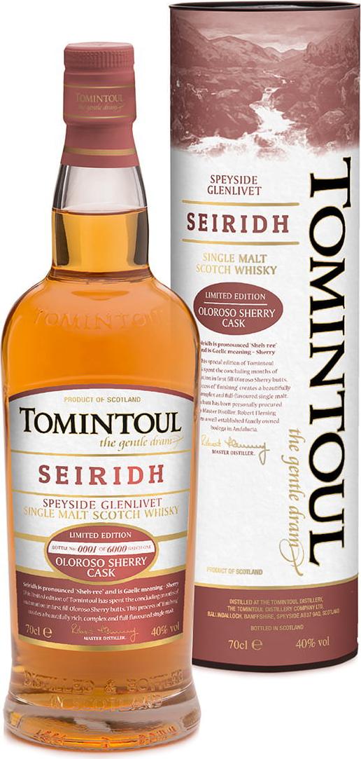 Tomintoul SEIRIDH OLOROSO SHERRY CASK 40% Vol. 0,7l