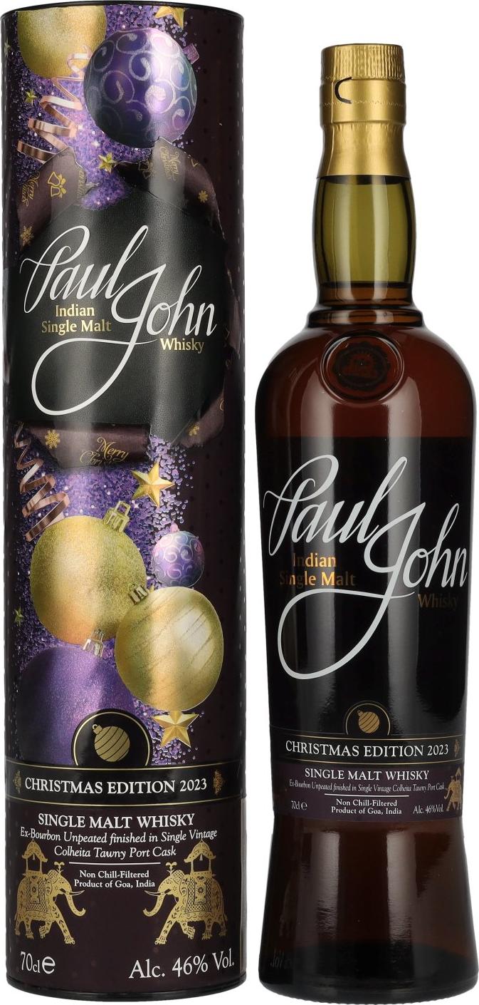 Paul John CHRISTMAS EDITION Indian Single Malt Whisky 2023 46% Vol. 0,7l in Giftbox