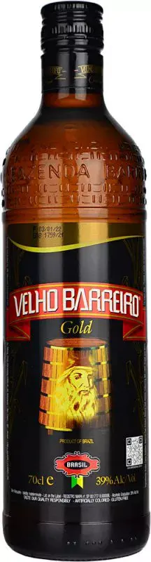 Velho Barreiro GOLD Cachaça 39% Vol. 0,7l